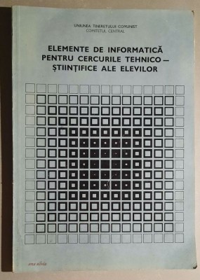 Elemente de informatica pentru cercurile tehnico-stiintifice ale elevilor - UTC foto