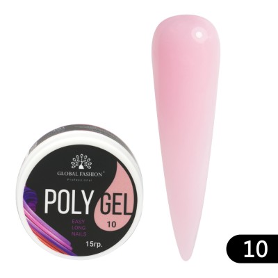 Polygel Global Fashion, 15ml, #10 foto