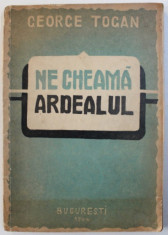 Ne cheama Ardealul de George Togan ,BUC. 1944,cu 60 de gravuri originale de MARCEL OLINESCU ,DEDICATIE foto