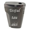 Bricheta Metalica Personalizata cu Textul Tau, Gaz, Antivant, Cutie, Negru