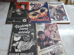 Edgar Wallace - lot 5 romane politiste foto