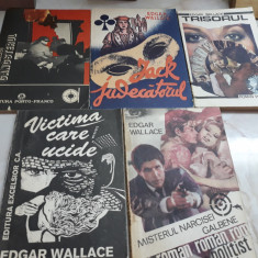 Edgar Wallace - lot 5 romane politiste