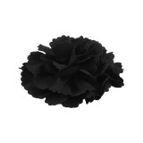 Floare textila pentru cusut sau lipit pe haine, diametru 10 cm, Negru, Crisalida