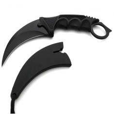 Cutit Karambit Night, IdeallStore&reg;, 19 cm, Negru