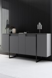 Cumpara ieftin Consolă Luxe Antracit 160x35x80 cm