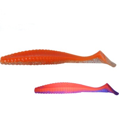 Shad Hide Up Stagger Original 3&amp;quot; Salt, SN-17 UV Holo Orange, 7.6cm, 4.5 g, 10buc/pac foto
