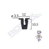 CLIPS FIXARE PENTRU AUDI - NEGRU SET 25 BUC 61574