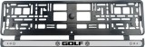 Cumpara ieftin Set 2 bucati, suport numar inmatriculare Volkswagen Golf Dark, Autohelix MSA