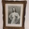 Tablou Isus Iisus Cristos icoana catolica, tip fotografie, in rama si sub sticla, 45x35cm, vintage