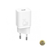 Incarcator Retea Baseus Super Si 25W 3A 1 x USB-C Alb CCSP020102