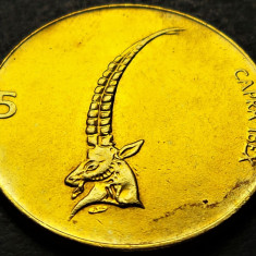Moneda 5 TOLARI / TOLARJEV - SLOVENIA, anul 1992 * cod 2048 C