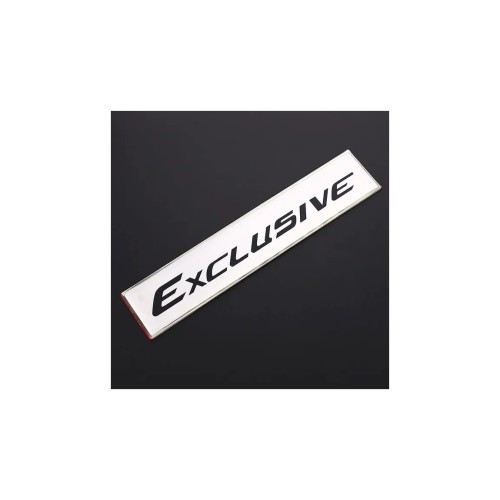 Emblema &quot;EXCLUSIVE &quot; culoare Crom Cod: JS-09 Automotive TrustedCars