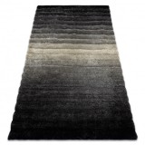 Covor FLIM 007-B6 modern shaggy, dunga - structural gri, 160x220 cm, Dreptunghi, Poliester