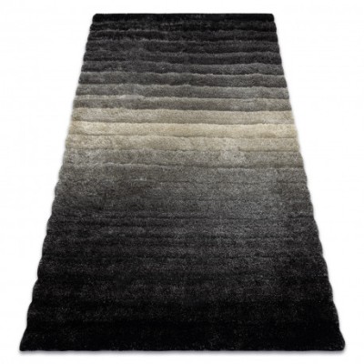 Covor FLIM 007-B6 modern shaggy, dunga - structural gri, 160x220 cm foto