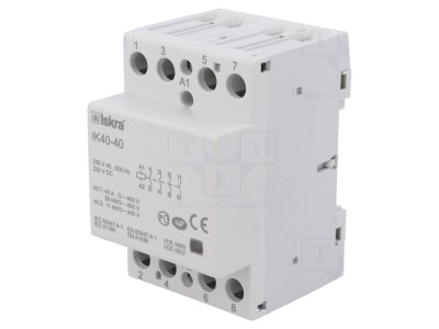 Contactor 4P 40A, 230VAC/220VDC foto