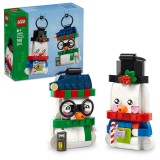 LEGO Ornamente de Craciun in forma de om de zapada, 168 piese, 6+ ani