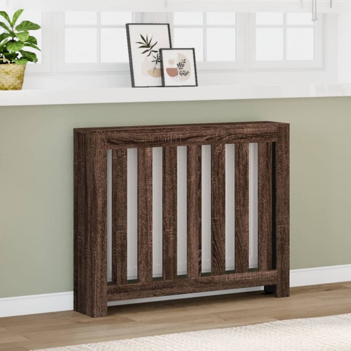 Gossi masca pentru calorifer stejar maro 104x20x82 cm lemn prelucrat