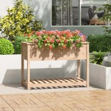 Cumpara ieftin Jardinieră cu raft, 111,5x54x81 cm, lemn masiv de pin