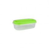 Set 10 cutii alimente dreptunghiulare Spring, verzi, 740 ml