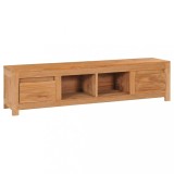vidaXL Comodă TV, 135 x 30 x 35 cm, lemn masiv de tec