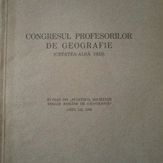 Vintila Mihăilescu "Congresul profesorilor de geografie 1933" (1934)