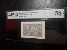 Bancnote romanesti 1leu 1915 vice guvernator foto