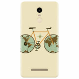 Husa silicon pentru Xiaomi Remdi Note 3, Retro Bicycle Illustration