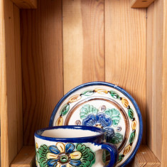 Ceasca ceai ceramica autentica Corund, multicolor, 300 ml