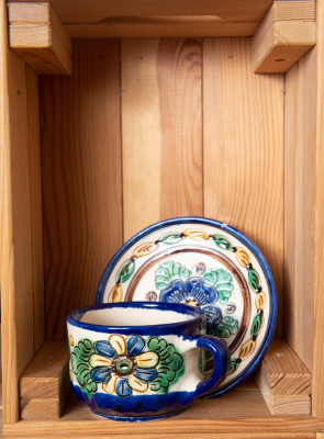 Ceasca ceai ceramica autentica Corund, multicolor, 300 ml foto