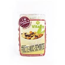 Amestec de Fructe Nuci si Seminte Dovleac 100gr Vitally Cod: 6426877011057 foto