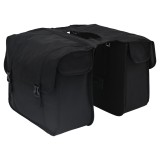vidaXL Geantă dublă de bicicletă 48 L Negru