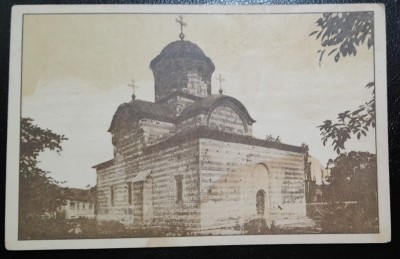 Carte postala, Curtea de Arges, Biserica Domneasca, perioada interbelica foto