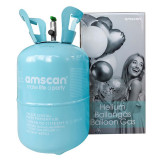 Butelie cu heliu pentru umflare 30 baloane, latex si folie, capacitate 6.8L, unica folosinta