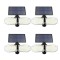 Set 4 lampi solare duble FOXMAG24, de exterior, rezistente la apa, senzor de miscare, 78 LED-uri