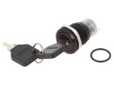 Comutator &icirc;ntrerupător cu cheie SPDT 2 pini &Oslash;19mm