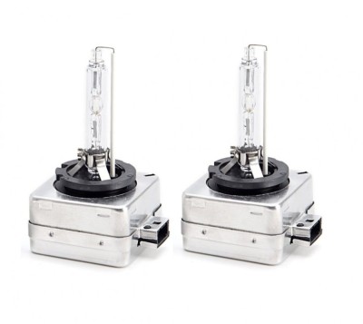Set 2 Becuri Auto Xenon D1S, Bi-Xenon, 35W, 6000K, +60% Lumina, Faza Scurta si Lunga, Lumina Alba Rece foto
