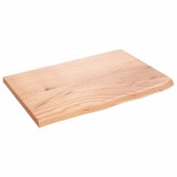 Cumpara ieftin Blat de masa maro deschis 60x40x2 cm, lemn masiv stejar tratat