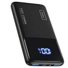 Baterie externa INIU, 10500mAh, 22.5W, USB-C, Negru - SECOND