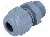 Presetupa poliamida, PG9, IP68, HELUTOP HT-PG, HELUKABEL - HT PG9 RAL7001