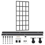 Cumpara ieftin Usa glisanta cu set feronerie, 90x205 cm, sticla ESG/aluminiu