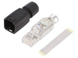 Mufă RJ45 8P8C Cat5 Aurit IDC 26-23AWG