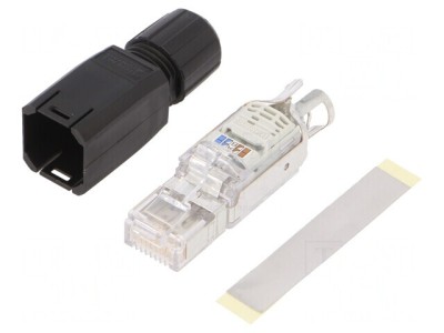 Mufă RJ45 8P8C Cat5 Aurit IDC 26-23AWG foto