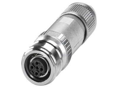 Conector M12, mufă, 5 pini foto