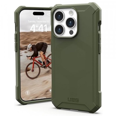 Husa MagSafe pentru Apple iPhone 15 Pro, Urban Armor Gear, Essential Armor, Verde foto