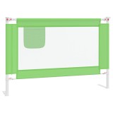 Balustrada de protectie pat copii, verde, 100x25 cm, textil