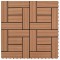 Set de 11 bucăți de plăci 30 x 30 cm din WPC 1 mp, maro 41550