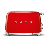Prajitor de paine Smeg TSF03RDEU, 2000 W, 6 trepte, Rosu