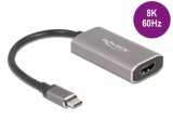 Adaptor USB type C la HDMI (DP Alt Mode) 8K60Hz cu HDR, Delock 62632