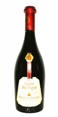 A 129, VIN ROSU chemin des papes, a.c.r.c., Recoltare 2002 CL 75 GR. 12,5 foto