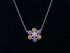 Lantisor Cu Pandativ DIn Argint -- FLOWER MULTICOLOR-- ARG107A, Argintboutique